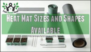 heat mat sizes and shapes available