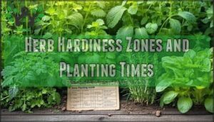 herb hardiness zones and planting times