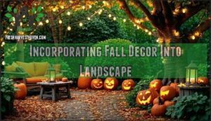 incorporating fall decor into landscape