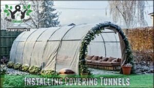 installing covering tunnels