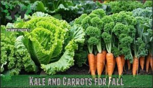 kale and carrots for fall