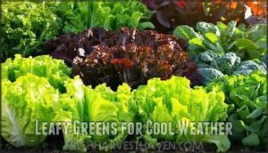 leafy greens for cool weather