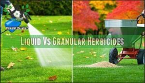 liquid vs granular herbicides