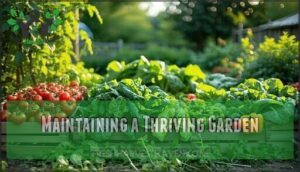 maintaining a thriving garden