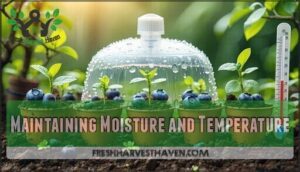 maintaining moisture and temperature