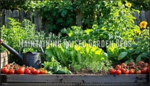 maintaining raised garden beds
