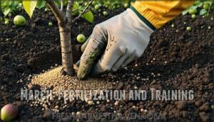 march: fertilization and training