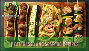 meat-based and seafood recipes