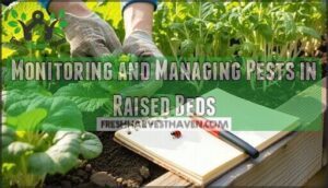 monitoring and managing pests in raised beds