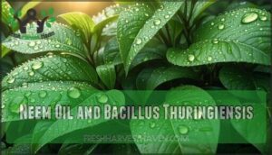 neem oil and bacillus thuringiensis