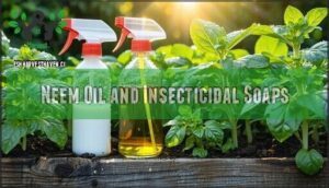neem oil and insecticidal soaps