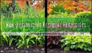 non-residual vs residual herbicides