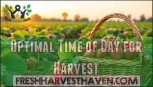 optimal time of day for harvest
