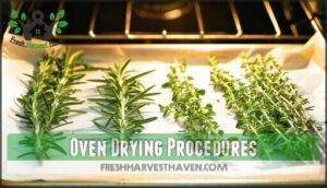 oven drying procedures
