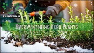overwintering herb plants