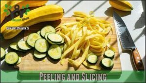 peeling and slicing