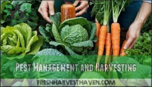 pest management and harvesting