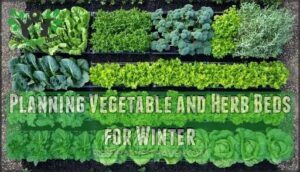 planning vegetable and herb beds for winter