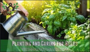 planting and caring for herbs