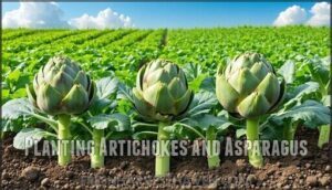 planting artichokes and asparagus