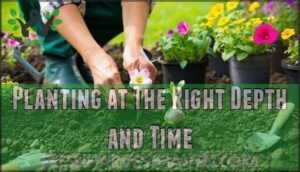 planting at the right depth and time