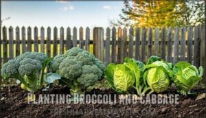 planting broccoli and cabbage
