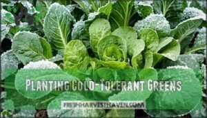 planting cold-tolerant greens