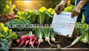 planting schedules for vegetables