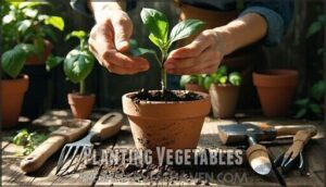 planting vegetables