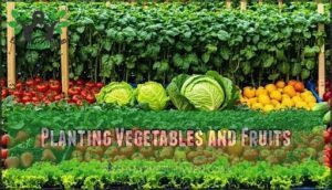 planting vegetables and fruits