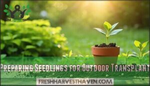 preparing seedlings for outdoor transplant