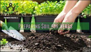 preparing soil for herbs