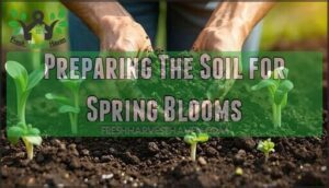 preparing the soil for spring blooms