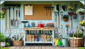 preparing your tools and garden for winter