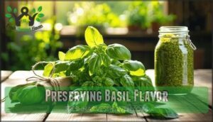 preserving basil flavor