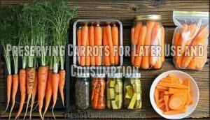 preserving carrots for later use and consumption