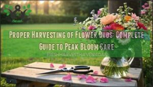 proper harvesting of flower buds