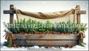 protecting herbs from winter damage
