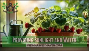 providing sunlight and water