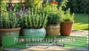 pruning herbs for dormancy