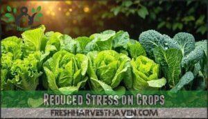 reduced stress on crops