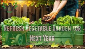 refresh vegetable garden for next year