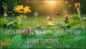releasing beneficial insects for aphid control