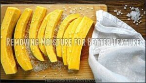 removing moisture for better texture