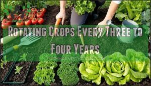 rotating crops every three to four years