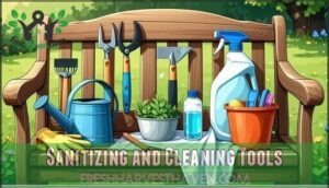 sanitizing and cleaning tools