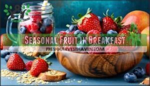 seasonal fruit in breakfast