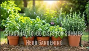 seasonal to-do lists for summer herb gardening