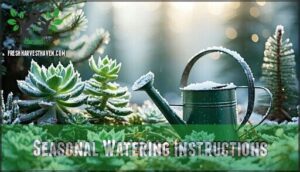 seasonal watering instructions