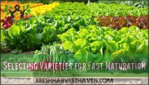selecting varieties for fast maturation